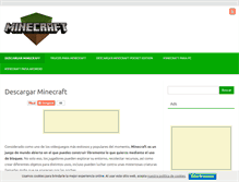 Tablet Screenshot of descargarminecraftgratis.com